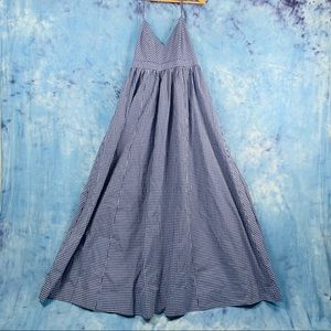 J. Crew gingham maxi dress